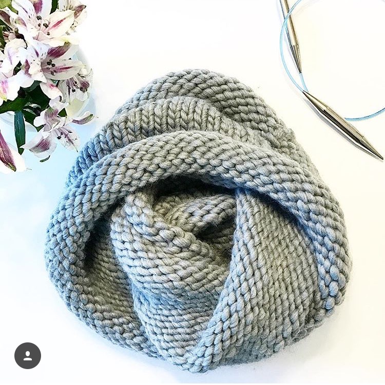 Blue Infinity Scarf